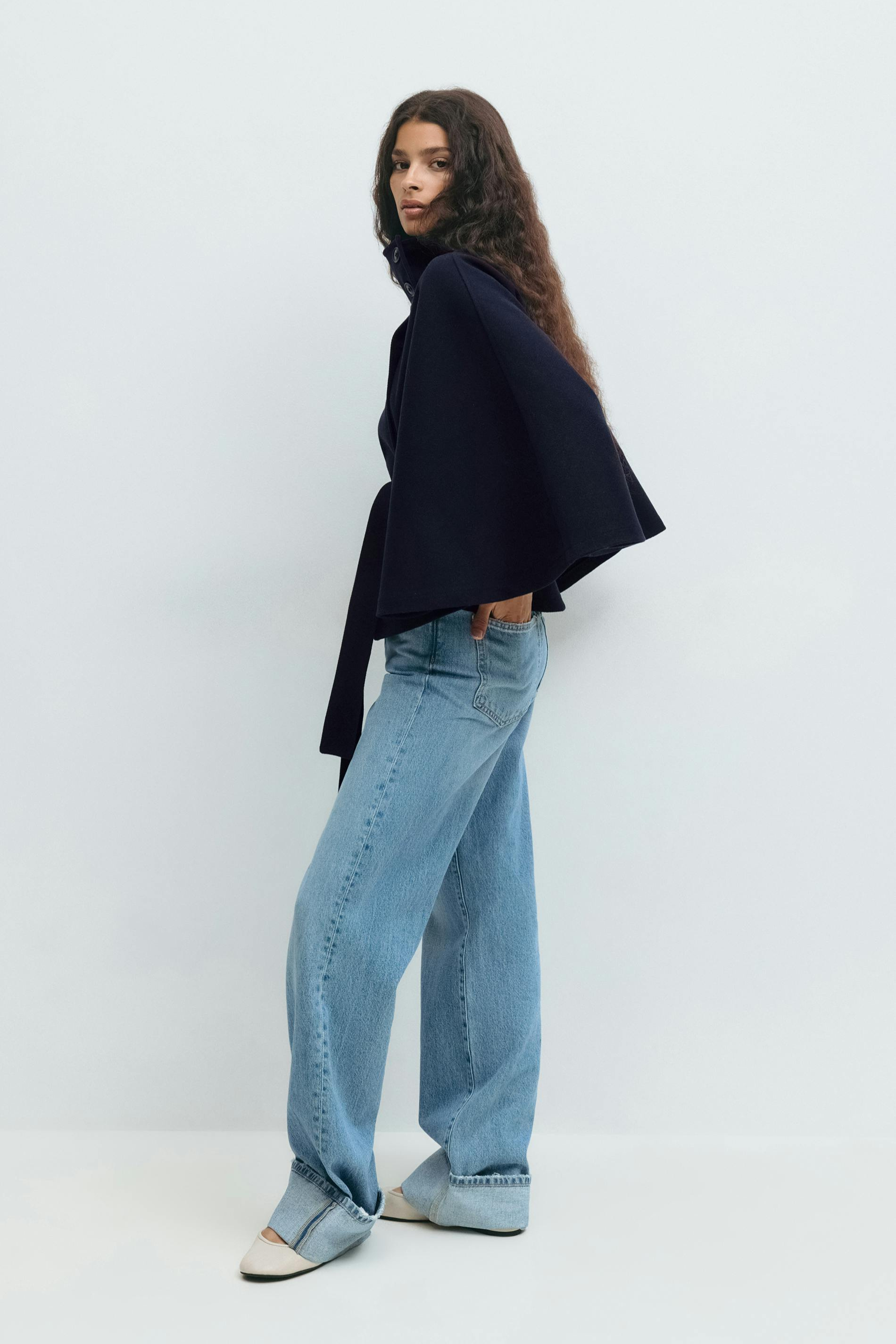 POPPY | Belted Cape Jacket