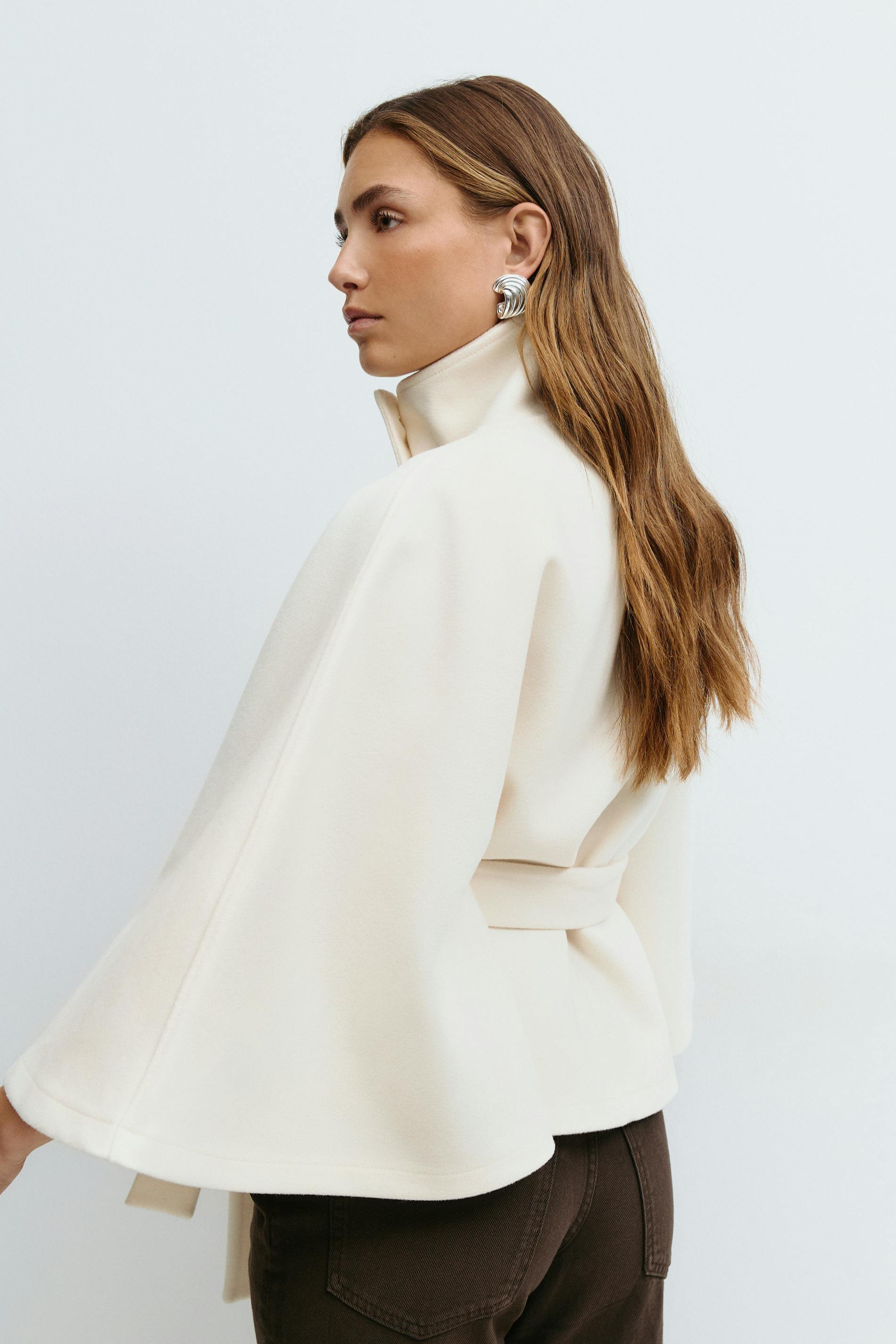 POPPY | Belted Cape Jacket