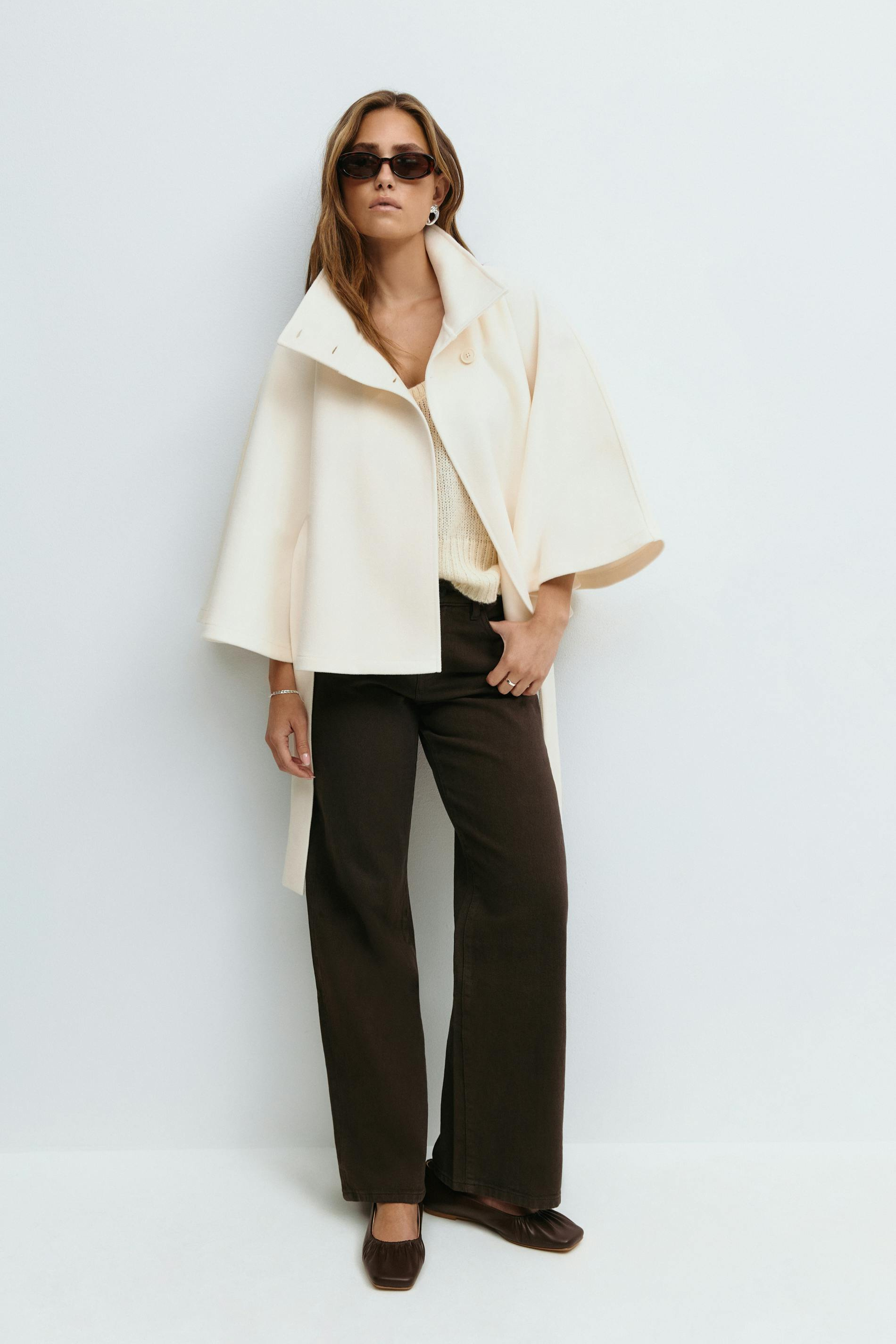POPPY | Belted Cape Jacket