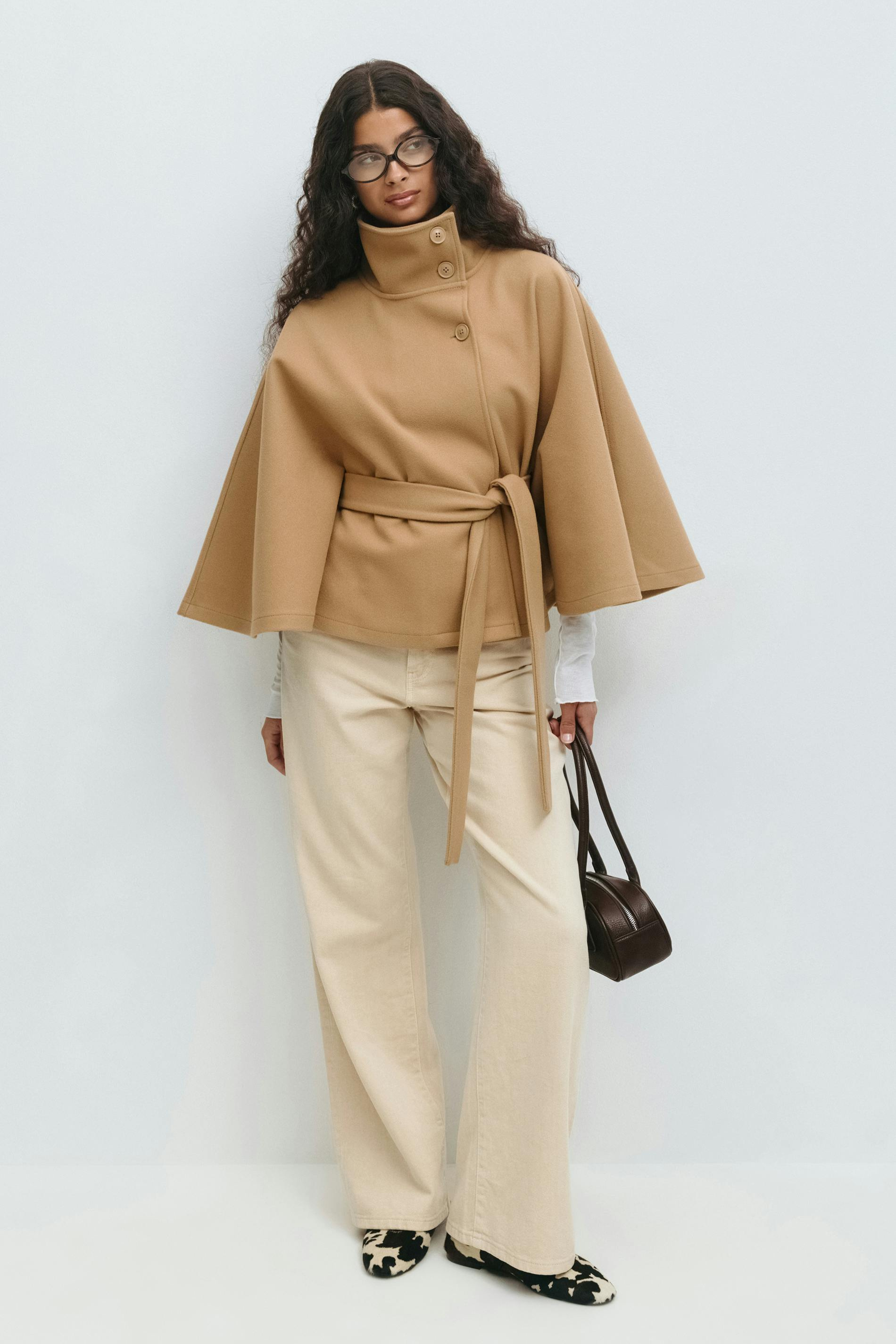 POPPY | Belted Cape Jacket
