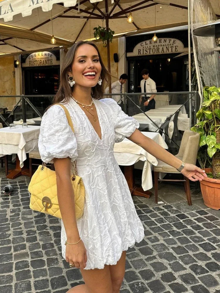 DAISY | Puff Mini Dress