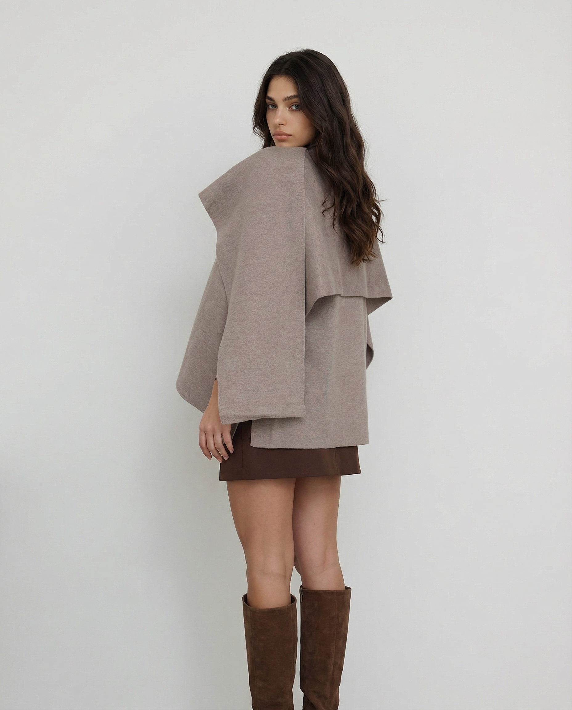DAISY | Short Cape Coat